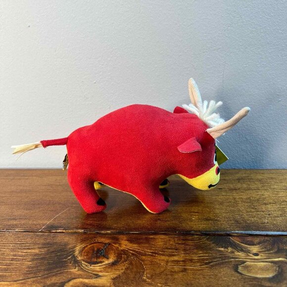 Dakin Dream Pets Tabasco Red And Yellow Bull NWT plush stuffed animal - Picture 2 of 12